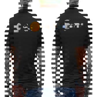 Systèmeolaire Astronaute Planètes Graphique T-shirt imprimé au dos - Cadeauxyz