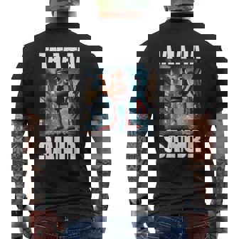 Ta Ta Taahur-イタリアのブレインロットミーム メンズTシャツ バックプリント - Kawaiitshirt