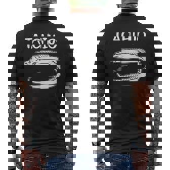 Tachiuo 太刀魚 タチウオ 魚好き 願掛け 釣り好き 海釣り 趣味 おもしろ 寿司ネタ 趣味釣り 船釣り 釣り メンズTシャツ バックプリント - Kawaiitshirt