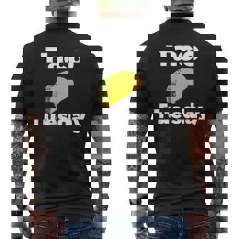 Taco Tuesday Taco Tuesday メンズTシャツ バックプリント - Kawaiitshirt