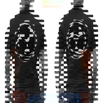 Taiko 太鼓みつどもえブラックグラフィック メンズTシャツ バックプリント - Kawaiitshirt