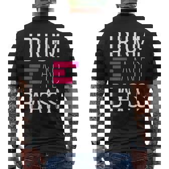 Tambor N Bass Techno Drum And Bass Dnb Camiseta Hombre Estampado Espalda - Regaloses