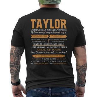 Taylor Completely Unexplainable Notices Everything But Won’T Say It Name Men's T-shirt Back Print | Seseable FR