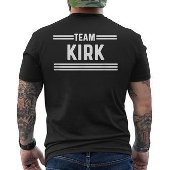 Team Kirk Family Name Men's T-shirt Back Print - Thegiftio UK