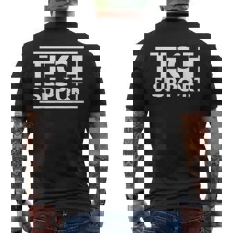 Techupport メンズTシャツ バックプリント - Kawaiitshirt