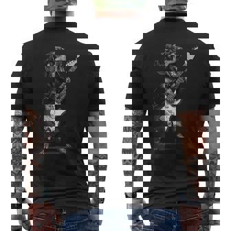 Teckel Jouant De La Guitare Rock Music Amoureux Des Chiens T-shirt imprimé au dos - Cadeauxyz