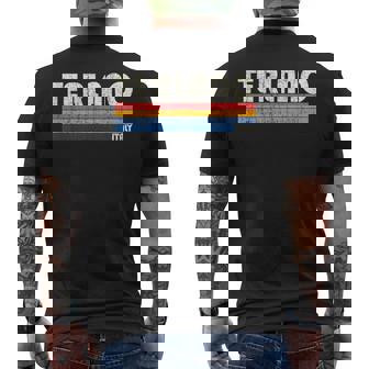 Terlano、イタリア レトロ 70年代80年代スタイル メンズTシャツ バックプリント - Kawaiitshirt