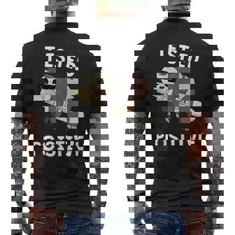 Testé Positivement Pour La Grossesse Le Paresseux Annonce Pour Bébé T-shirt imprimé au dos - Cadeauxyz