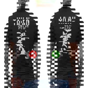 Thailandia Chiama Divertenteacanzaouveniracanza Thailandia T-shirt da uomo con stampa posteriore - Novitaregali