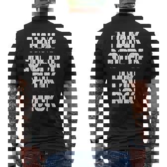 Thank God For Punk Rock T-shirt imprimé au dos - Cadeauxyz
