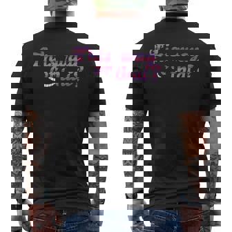 This Way Or That Cheshire ニヤリと笑う猫 不思議の国のアリス メンズTシャツ バックプリント - Kawaiitshirt