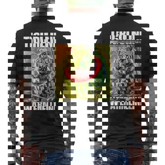 Tigrullini Watermellini イタリアンブレインロットミーム メンズTシャツ バックプリント - Kawaiitshirt