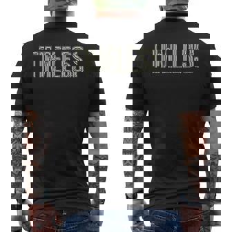 Timeless タイムレス-ブラックホワイト メンズTシャツ バックプリント - Kawaiitshirt