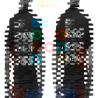 The Tokyo Metro メンズTシャツ バックプリント - Kawaiitshirt