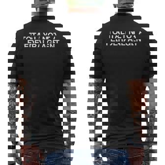 Totally Not A Federal Agent Y2k 面白い Cia Fbi ミーム ノベルティ メンズTシャツ バックプリント - Kawaiitshirt