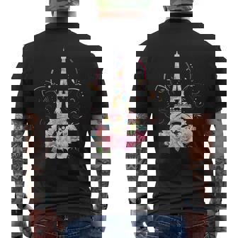 Tour Eiffel Colorée De Paris En France T-shirt imprimé au dos - Cadeauxyz