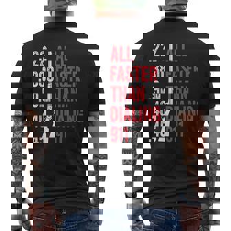 Tout Plus Rapide Que Les Amateurs De Munitions 911 T-shirt imprimé au dos - Cadeauxyz