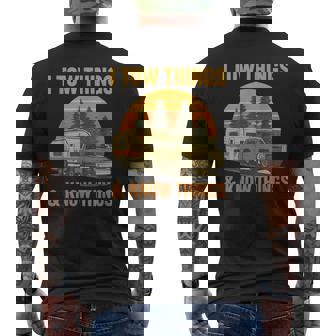 I Tow Things And I Know Things Fathers Day Men's T-shirt Back Print - Monsterry