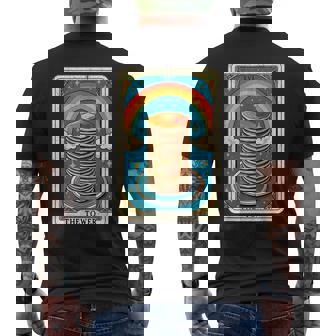 The Tower タロットカード パンケーキタワー 朝食愛好家 メンズTシャツ バックプリント - Kawaiitshirt