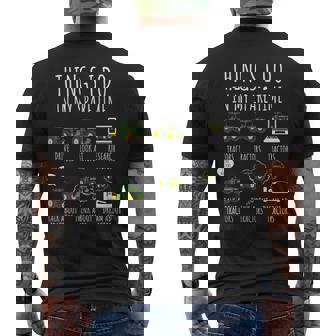 Tractors Things I Do In Mypare Time トラクター ファニー ファーマーズ メンズTシャツ バックプリント - Kawaiitshirt