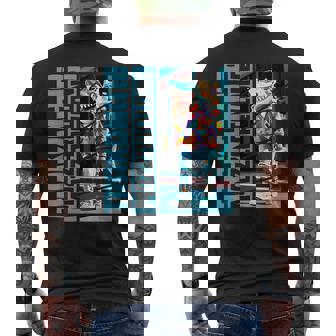 Trakonato Mozzarellone ブレインレッドトララサメ 面白い メンズTシャツ バックプリント - Kawaiitshirt