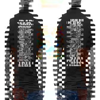 Tralalero Tralala イタリアンブレインロットミーム メンズTシャツ バックプリント - Kawaiitshirt