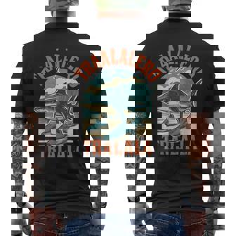 Tralalero Tralala イタリアンブレインロットミーム メンズTシャツ バックプリント - Kawaiitshirt