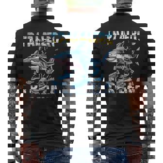 Tralalero Tralala Italian Brain Rot Italian Brainrot Meme Men's T-shirt Back Print - Thegiftio