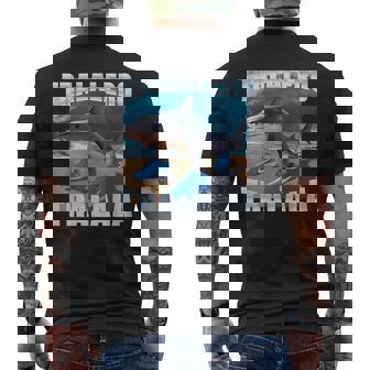 Tralalero Tralalahark Meme イタリアンブレインロットtシャツ メンズTシャツ バックプリント - Kawaiitshirt