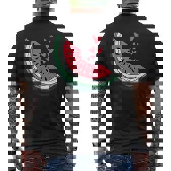Tranche De Pastèque Coeur Amour Pastèques Mignon Fruits D'été T-shirt imprimé au dos - Cadeauxyz