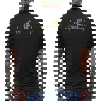 Trees Wildlife Nature Heartbeat Forest Men's T-shirt Back Print | Mazezy