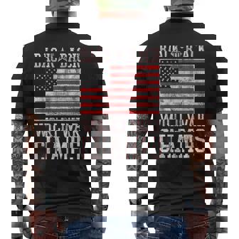 Trendy Back To Back World War Champs American Flag Men's T-shirt Back Print - Thegiftio