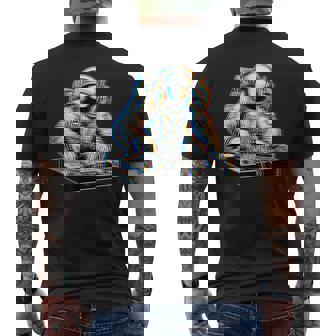 Trippy Astronaute Dj Rave Festival Illusion Optique Musique T-shirt imprimé au dos - Cadeauxyz