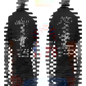 Trump 4Th Of July Party Like It’S 1776 Independence Day Men's T-shirt Back Print - Monsterry