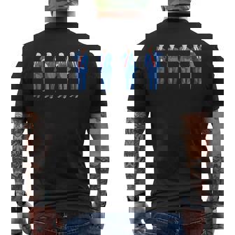 Trump Dancing 4Th Of July And Father's Day Men's T-shirt Back Print - Thegiftio