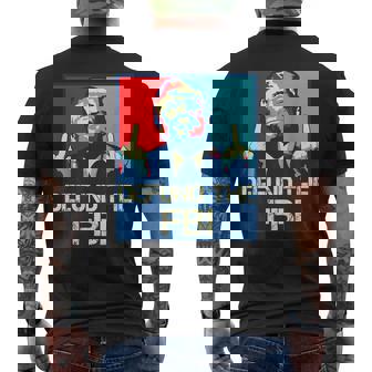 Trump Defund The Fbi ビンテージ プロトランプ 2024 愛国的 メンズTシャツ バックプリント - Kawaiitshirt