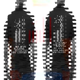 Trump Was Right About Everything American Flag Men's T-shirt Back Print | Mazezy