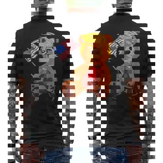 Trumpy Bear Trump 24 トランプ大統領選挙 2024 メンズTシャツ バックプリント - Kawaiitshirt