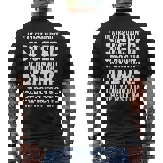 Try Doing What Adare Told Adare シャツ メンズTシャツ バックプリント - Kawaiitshirt