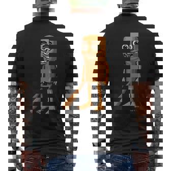 Tung Tung Tungahur Elegant Meme メンズTシャツ バックプリント - Kawaiitshirt