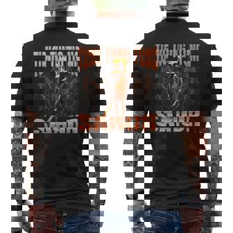 Tung Tung Tungahur 海賊版ブレインロットイタリアンブレインロットミーム メンズTシャツ バックプリント - Kawaiitshirt