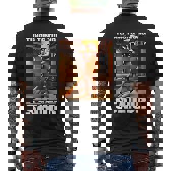 Tungahur イタリアンブレイン レッド ミーム メンズTシャツ バックプリント - Kawaiitshirt