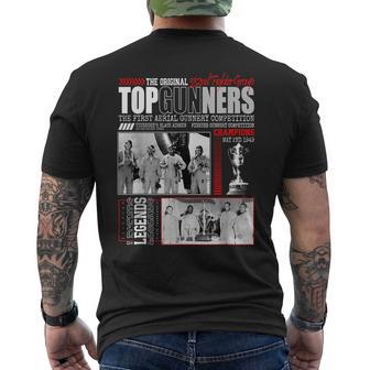 Tuskegee's Black Airmen 332Nd Fighter Group Top Gunnery 1949 Men's T-shirt Back Print - Thegiftio UK