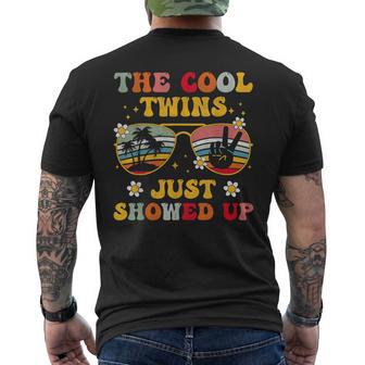 Twins Twin The Cool Twin Just Showed Up Men's T-shirt Back Print - Thegiftio UK