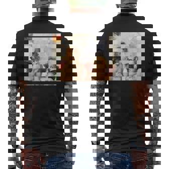 Two Angels Cherubs システィーナ メンズTシャツ バックプリント - Kawaiitshirt