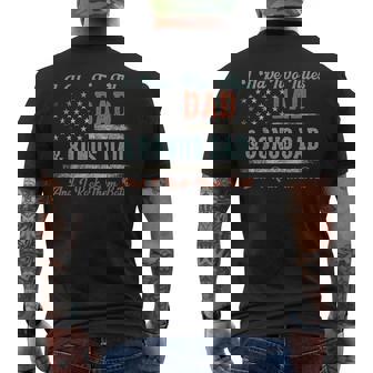 I Have Two Titles Dad & Bonus Dad I Rock Them Both Bonus Dad Men's T-shirt Back Print | Mazezy
