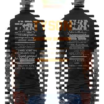 Tyson Completely Unexplainable Notices Everything But Won’T Say It Name Men's T-shirt Back Print - Seseable
