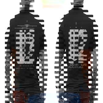 U-2 ドラゴンレディ スパイ飛行機 メンズTシャツ バックプリント - Kawaiitshirt