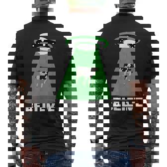 Ufo Cow Abduction Ufo Alien Abduction メンズTシャツ バックプリント - Kawaiitshirt