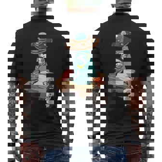 Ufo にさらわれる 寿司 すし たまご サーモン まぐろ メンズTシャツ バックプリント - Kawaiitshirt